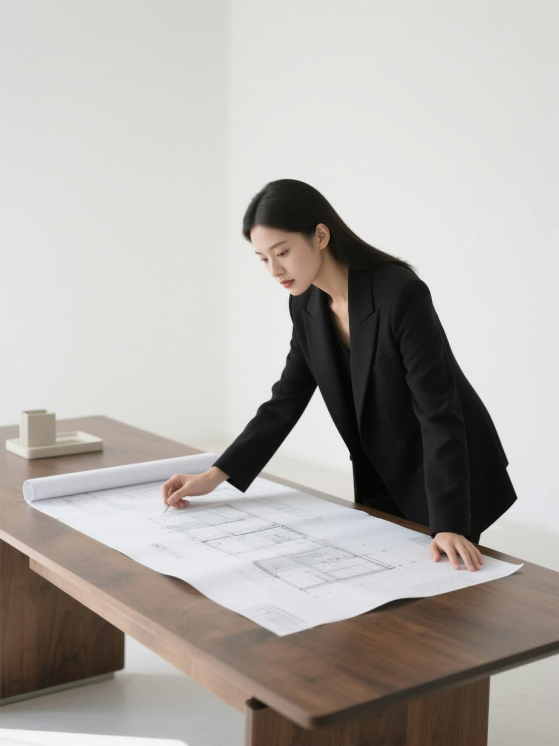 Reviewing architectural plans for a residential build
