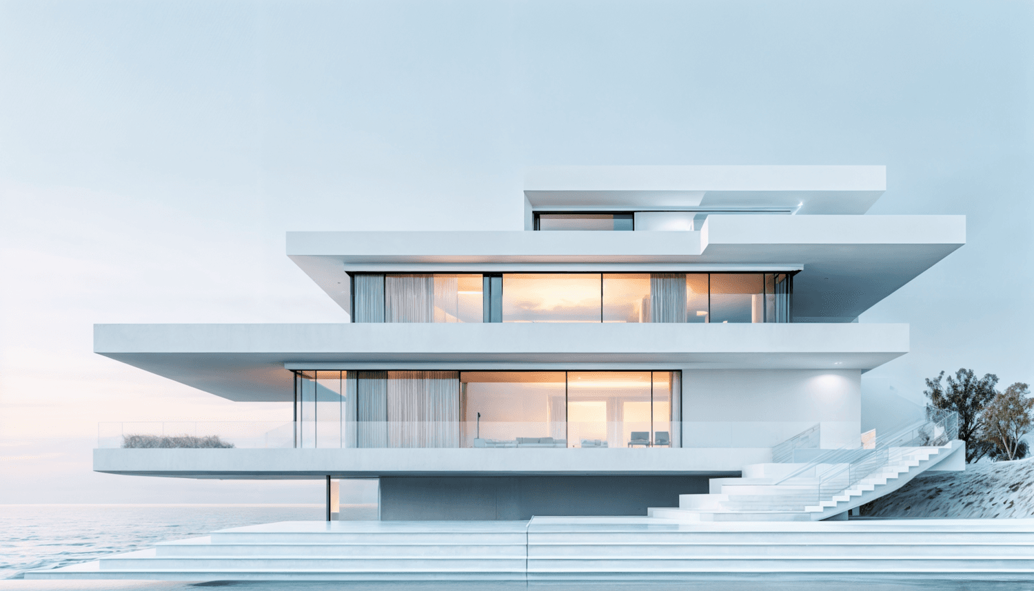 A newly completed contemporary family home built by Stonemere